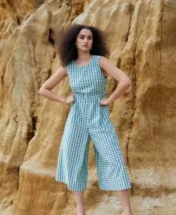 Gorman Stay In Check Pantsuit Green Size AU 16 for rent on The Volte - image 1