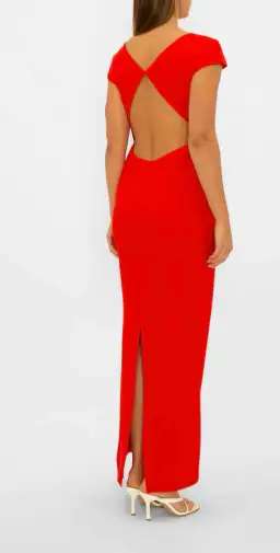 Carla Zampatti Bareback Beauty Gown Red Size 10 for rent on The Volte - image 5
