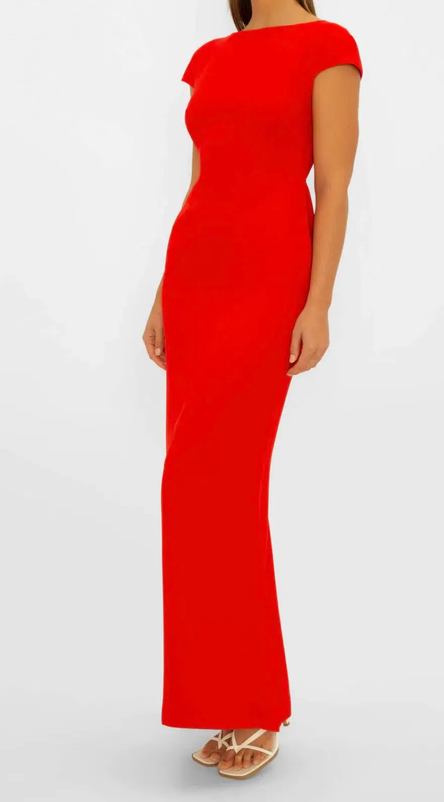 Carla Zampatti Bareback Beauty Gown Red Size 10 for rent on The Volte - main image