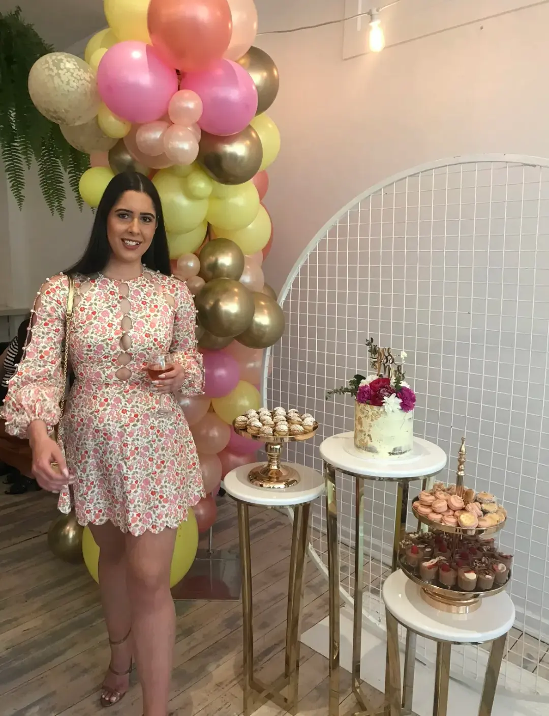 Zimmerman Goldie Scallop Floral Mini Dress Floral Size 2/AU 12 for rent on The Volte - main image