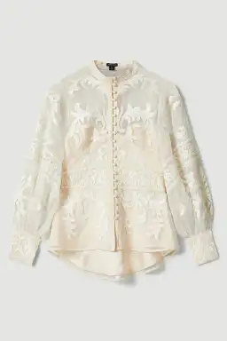 Lydia Millen Baroque Applique blouse size 12 for rent on The Volte - image 4