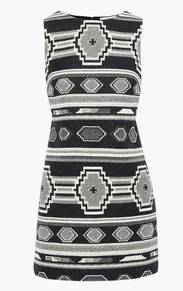 Alice & Olivia Clyde Cotton Mini Dress Print Size 10 for rent on The Volte - main image