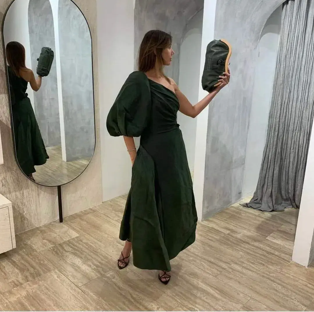 Aje Concept Dress in Green Size 10 for rent on The Volte - main image