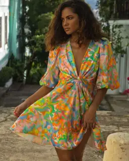 Sheike Stevie May Mini Dress Multi Size 16 for rent on The Volte - image 2