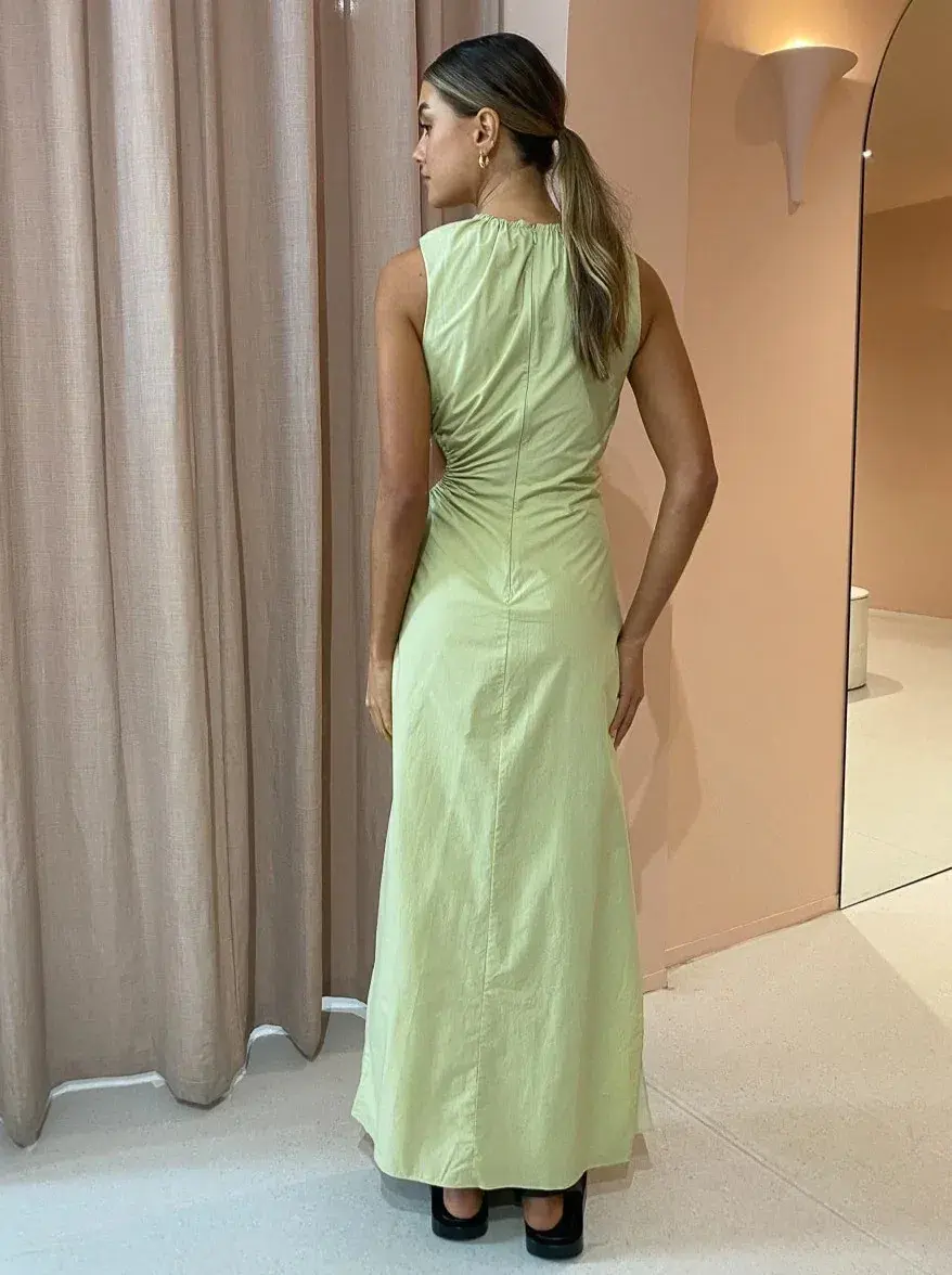 Sir the Label Mason Laced Dress Pistachio Green Size 8 for rent on The Volte - main image