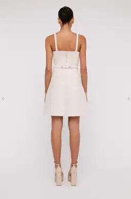 Scanlan Theodore Crepe Knit Square Pocket Dress Pink Size XS/ AU 6 for rent on The Volte - image 2