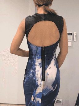 Manning Cartell Midi Dress Paint Print Size 6 for rent on The Volte - image 2