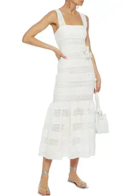 Zimmermann Corsage Linear Dress White Size 10 for rent on The Volte - image 1