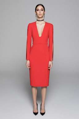 DEMKIW She Evolves Dress in Fire Red, Size 8 for rent on The Volte - image 2