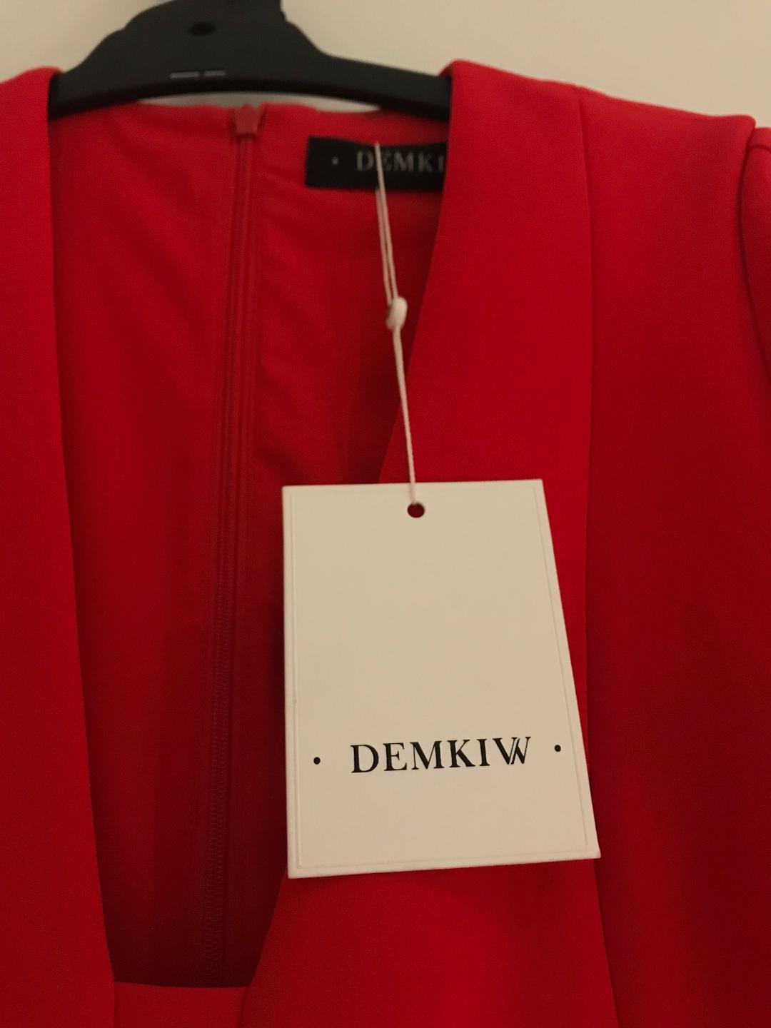 DEMKIW She Evolves Dress in Fire Red, Size 8 for rent on The Volte - main image