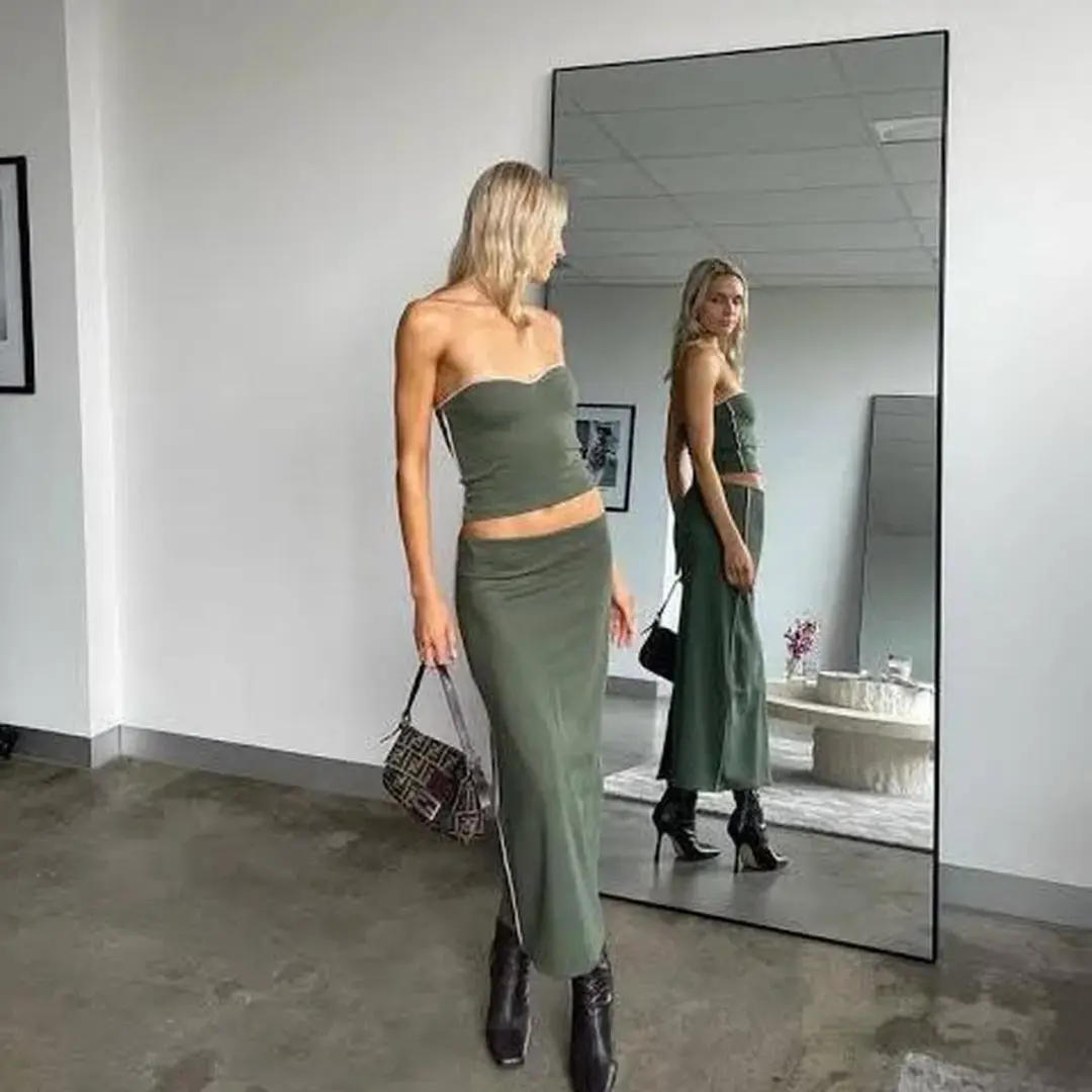 With Harper Lu Fiesta Contrast Set Green Size 6 for rent on The Volte - main image