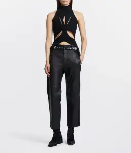 Dion Lee Muscular Twist Tank Top Black Size 6 for rent on The Volte - image 1