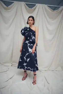 Aje Oxidised One Shoulder Gown Print Size 8 for rent on The Volte - image 6