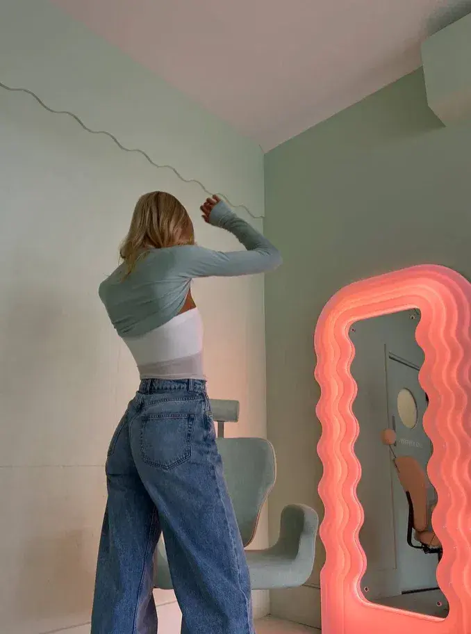 With Harper Lu Bamboo Bolero Sage Green Size 0/S for rent on The Volte - main image