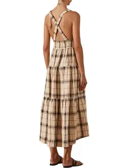 Shona Joy Indra Plunged Crossback Midi Dress Print Size 6 for rent on The Volte - image 3