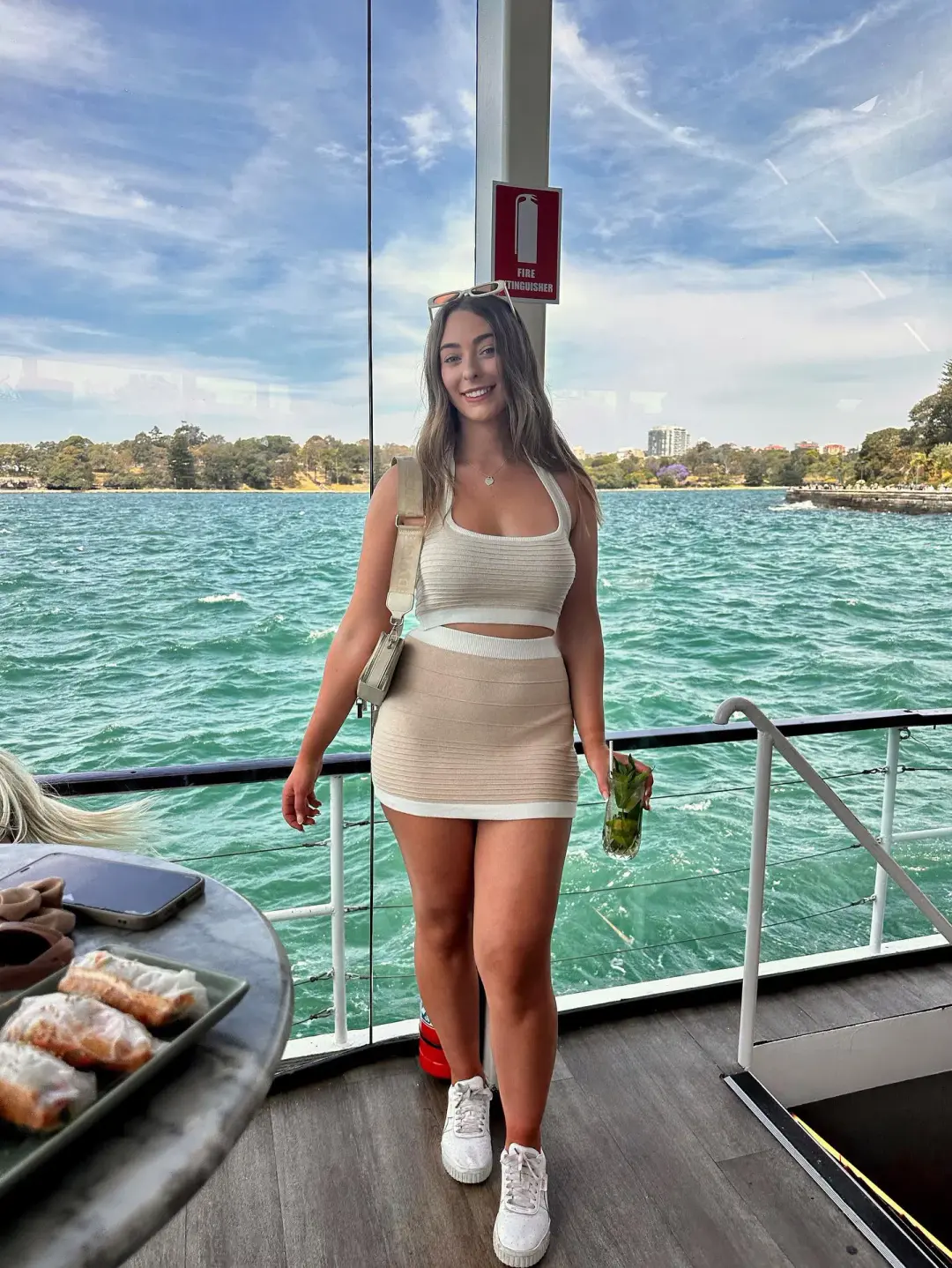 One Mile the Label New York Set Beige Size S/M for rent on The Volte - main image