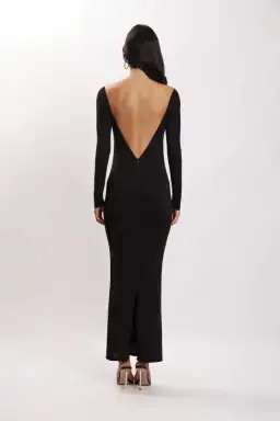 Meshki Ashleigh Cut Out Bandeau Maxi Dress Black Size S / Au 8 for rent on The Volte - image 2