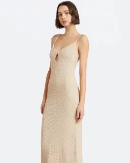 Bec & Bridge Effie Knit Key Maxi Dress Shell Size S / Au 8 for rent on The Volte - image 2