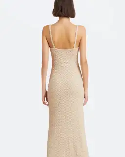 Bec & Bridge Effie Knit Key Maxi Dress Shell Size S / Au 8 for rent on The Volte - image 3