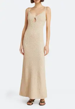 Bec & Bridge Effie Knit Key Maxi Dress Shell Size S / Au 8 for rent on The Volte - image 1