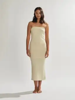One Mile the Label Cora Maxi Dress Beige Size S / AU 8 for rent on The Volte - image 1