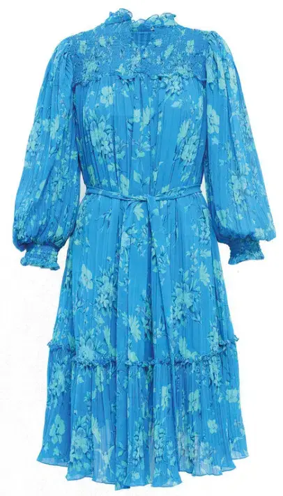 Coco Ribbon Steller Dress Malibu Blue Size S/AU 10 for rent on The Volte - main image