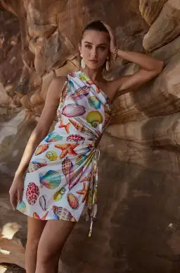 Sonya Moda Nour De La Mer Mini Dress Multi Size 8 for rent on The Volte - image 2