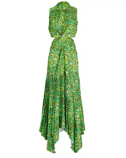 Alemais Phyllis Twist Maxi Dress Acid Green Size AU 6 for rent on The Volte - image 3