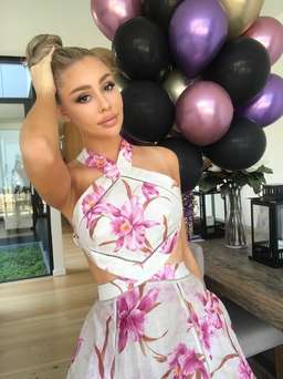 Corsage halter mini pink dress by zimmerman size 6