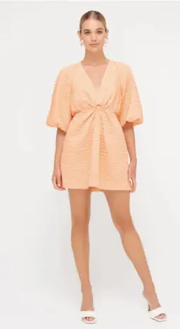 Sheike Sadie Mini Dress Peach Size AU 10