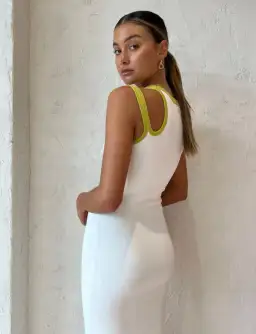 Sir The Label Evalina Cut Out Dress White Size AU 6 for rent on The Volte - image 5