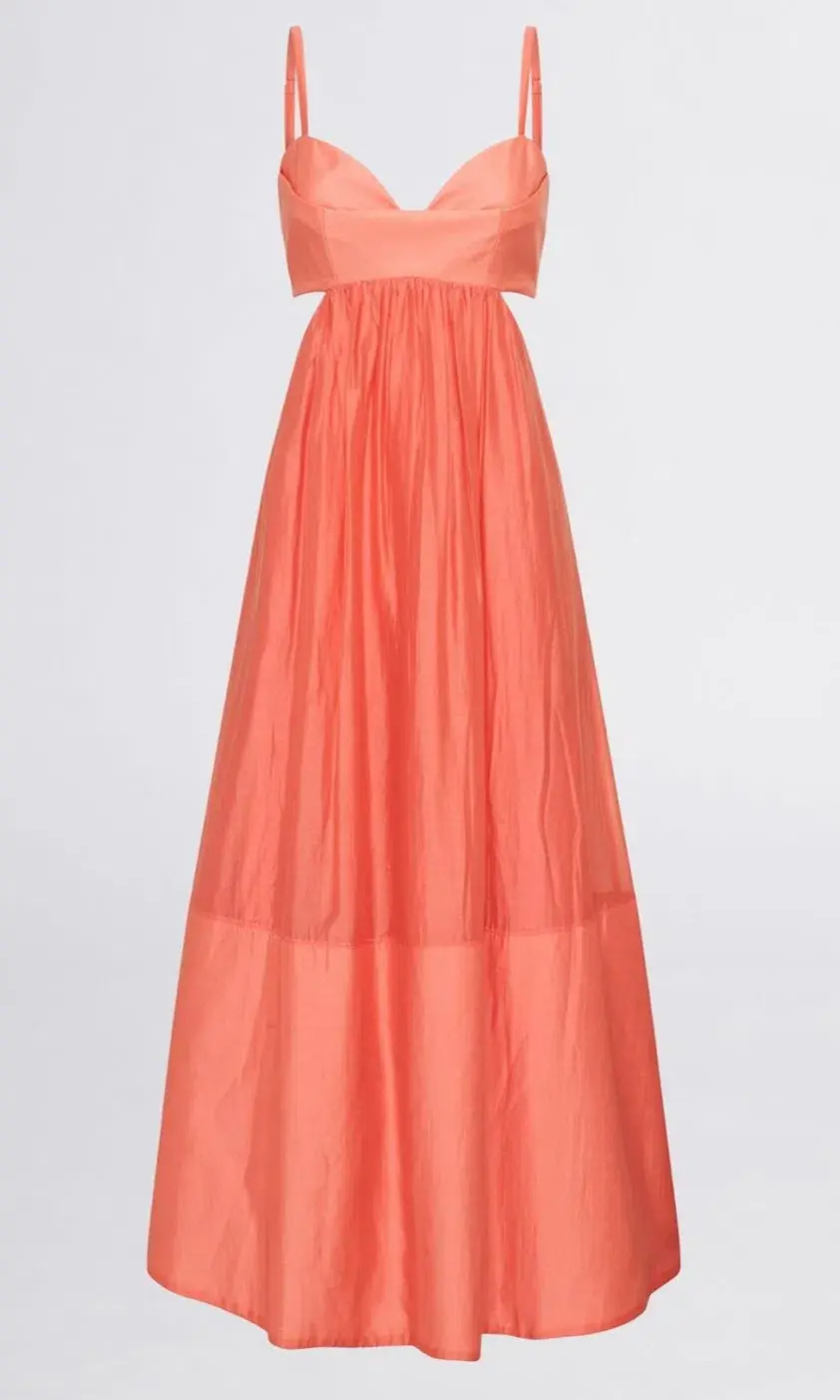 Sheike Grace Midi Dress Peach Size 8 / S for rent on The Volte - main image