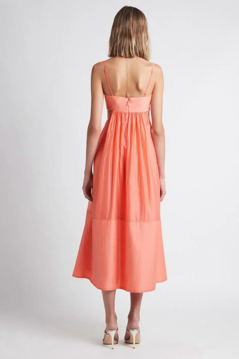 Sheike Grace Midi Dress Peach Size 8 / S for rent on The Volte - main image