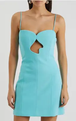 Misha Brixton Mini Dress Blue Size 8/S for rent on The Volte - image 2