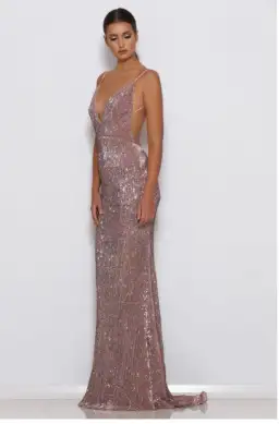 Abyss by Abby Jilah Gown Sequin Size M/AU 10 for rent on The Volte - image 3