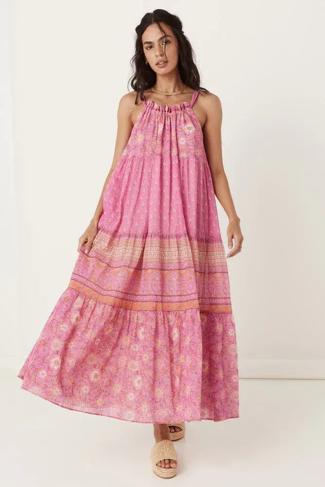 Spell and the Gypsy Utopia Strappy Sundress Flamingo Size XS/Au 6 for rent on The Volte - main image