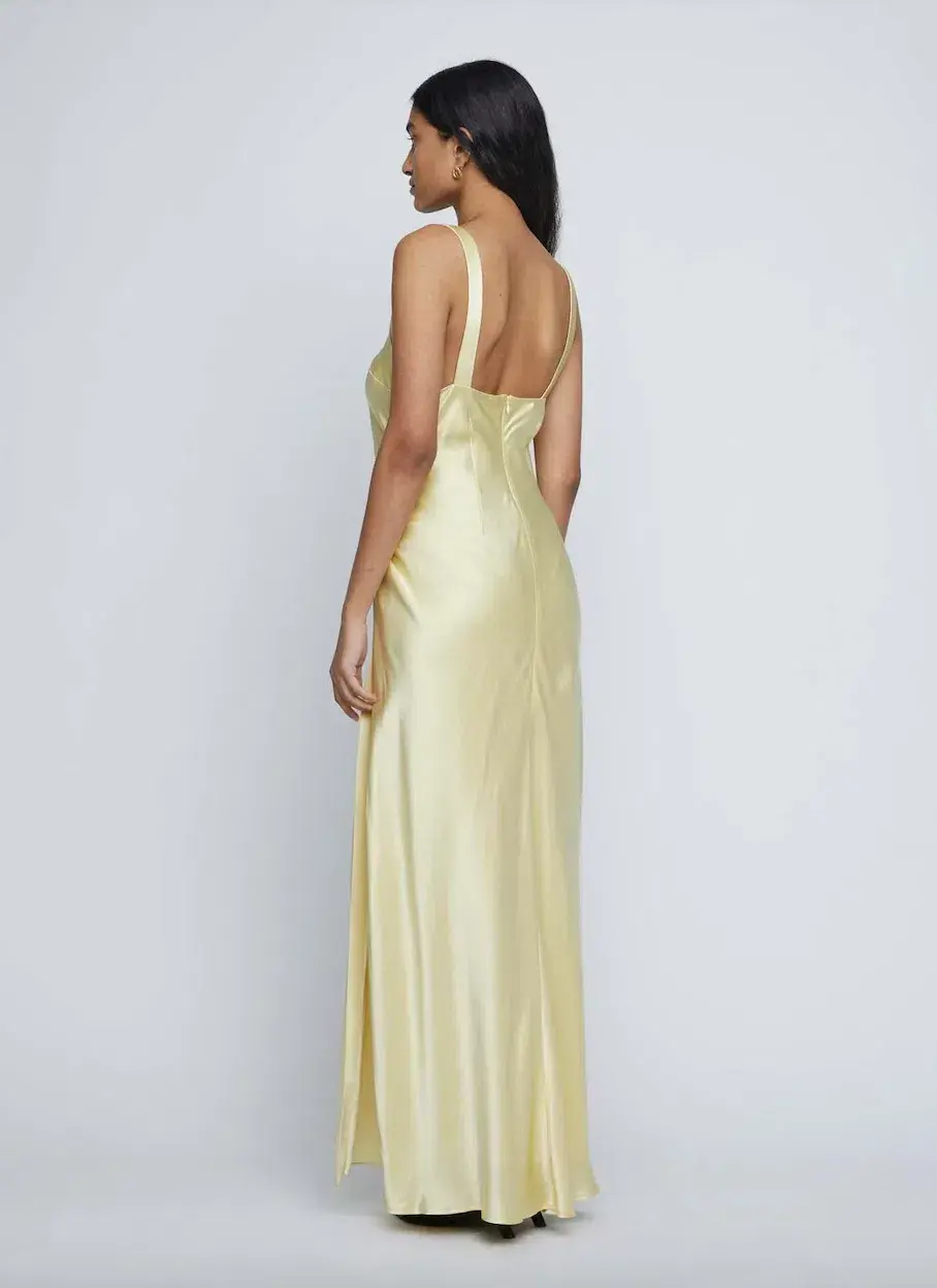 Anna Quan Etta Dress Champagne/Yellow Size 12 for rent on The Volte - main image