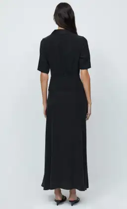 Bec & Bridge Helena Silk Short Sleeve Maxi Dress Black Size 10 for rent on The Volte - image 4