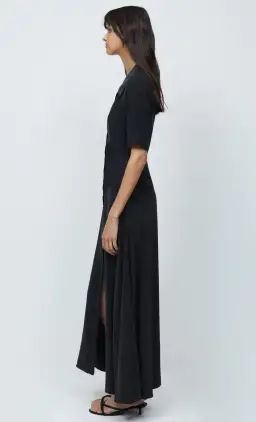 Bec & Bridge Helena Silk Short Sleeve Maxi Dress Black Size 10 for rent on The Volte - image 3