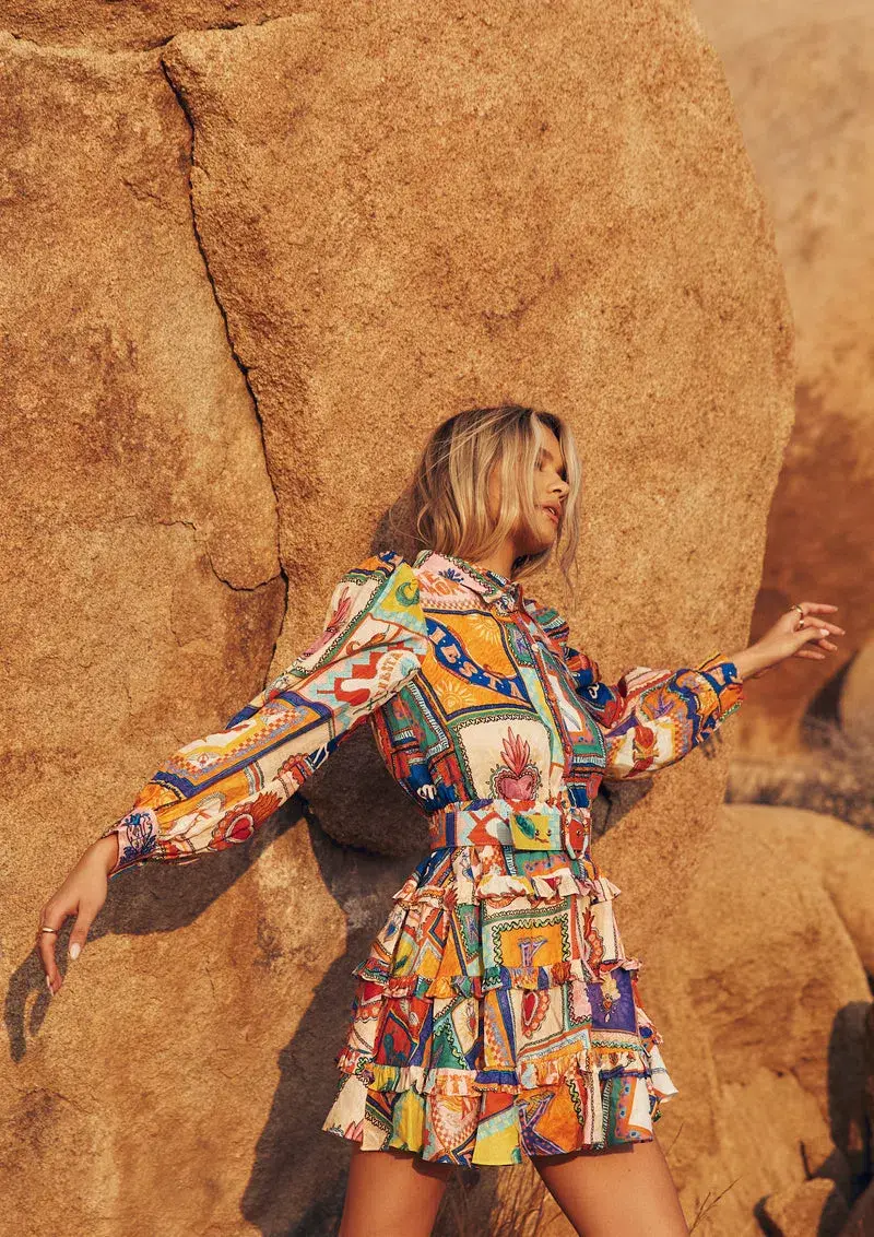 Kate Ford Viatoris Layered Dress Wayfarer Size 12 for rent on The Volte - main image