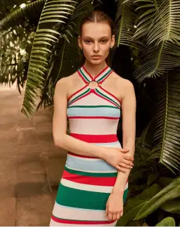 Ted Baker Lyndiaa Tutti Frutti Body Con Sweater Dress Multi Size 8 for rent on The Volte - image 1