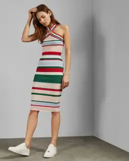 Ted Baker Lyndiaa Tutti Frutti Body Con Sweater Dress Multi Size 8 for rent on The Volte - image 3