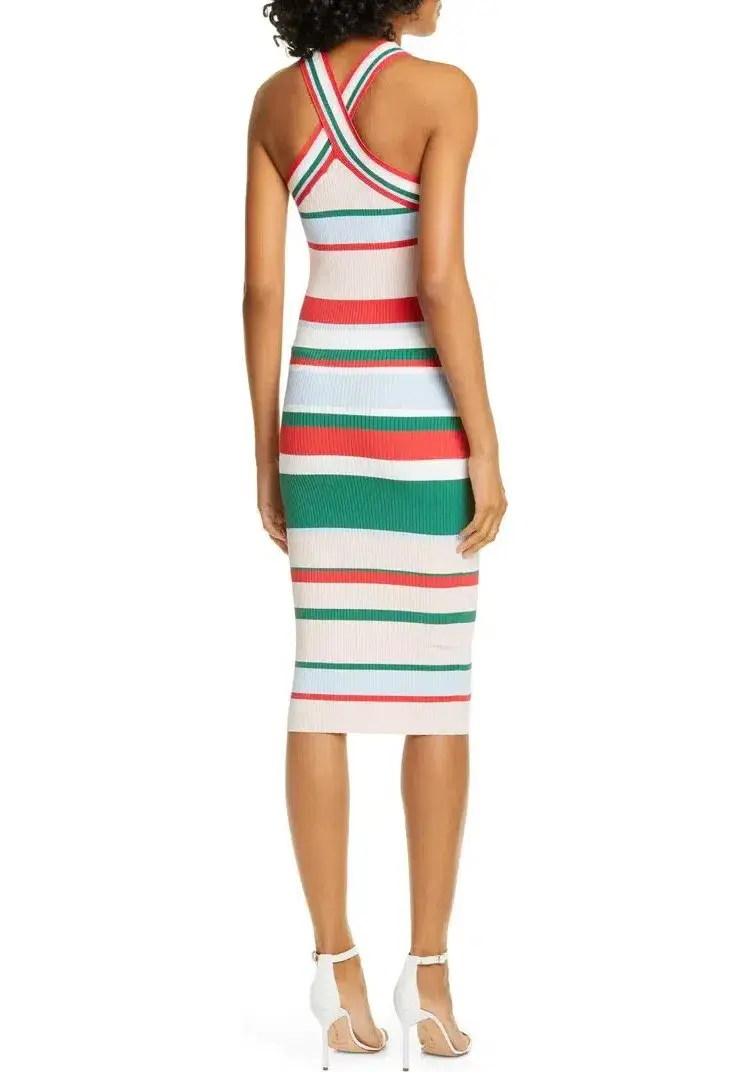 Ted Baker Lyndiaa Tutti Frutti Body Con Sweater Dress Multi Size 8 for rent on The Volte - main image