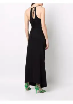 Christopher Esber Lattice Waist Tie Dress Black Size 12 for rent on The Volte - image 3