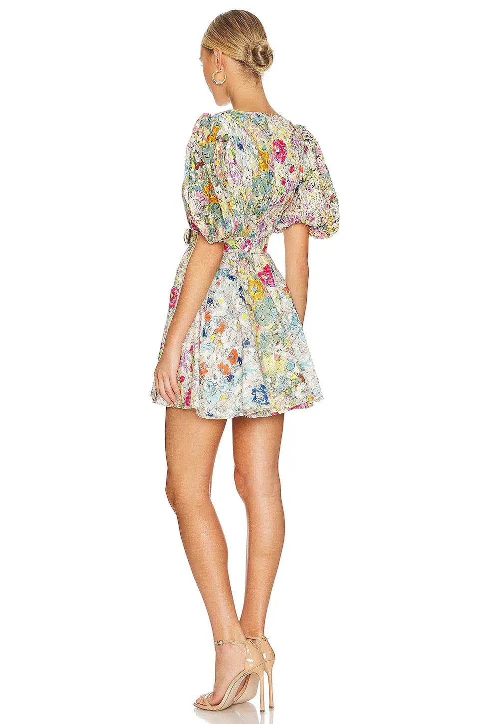 Zimmermann Clover Panelled Mini Dress Spliced Floral Size 1 / Au 10 for rent on The Volte - main image