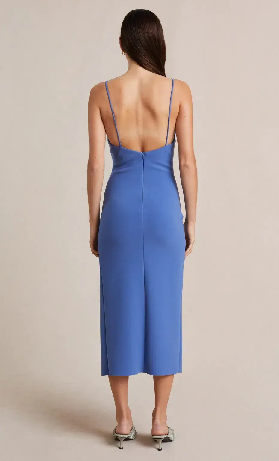 Bec & Bridge Josette Midi Dress in Blue Size AU 6 for rent on The Volte - main image