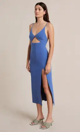Bec & Bridge Josette Midi Dress in Blue Size AU 6 for rent on The Volte - image 2