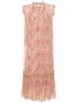 Zimmermann Kaleidoscope Picnic Dress Blush Size AU 6 for rent on The Volte - image 3