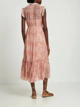 Zimmermann Kaleidoscope Picnic Dress Blush Size AU 6 for rent on The Volte - image 2