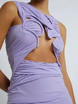 Christopher Esber Venus Tank Dress Lilac Size AU 8 for rent on The Volte - image 2